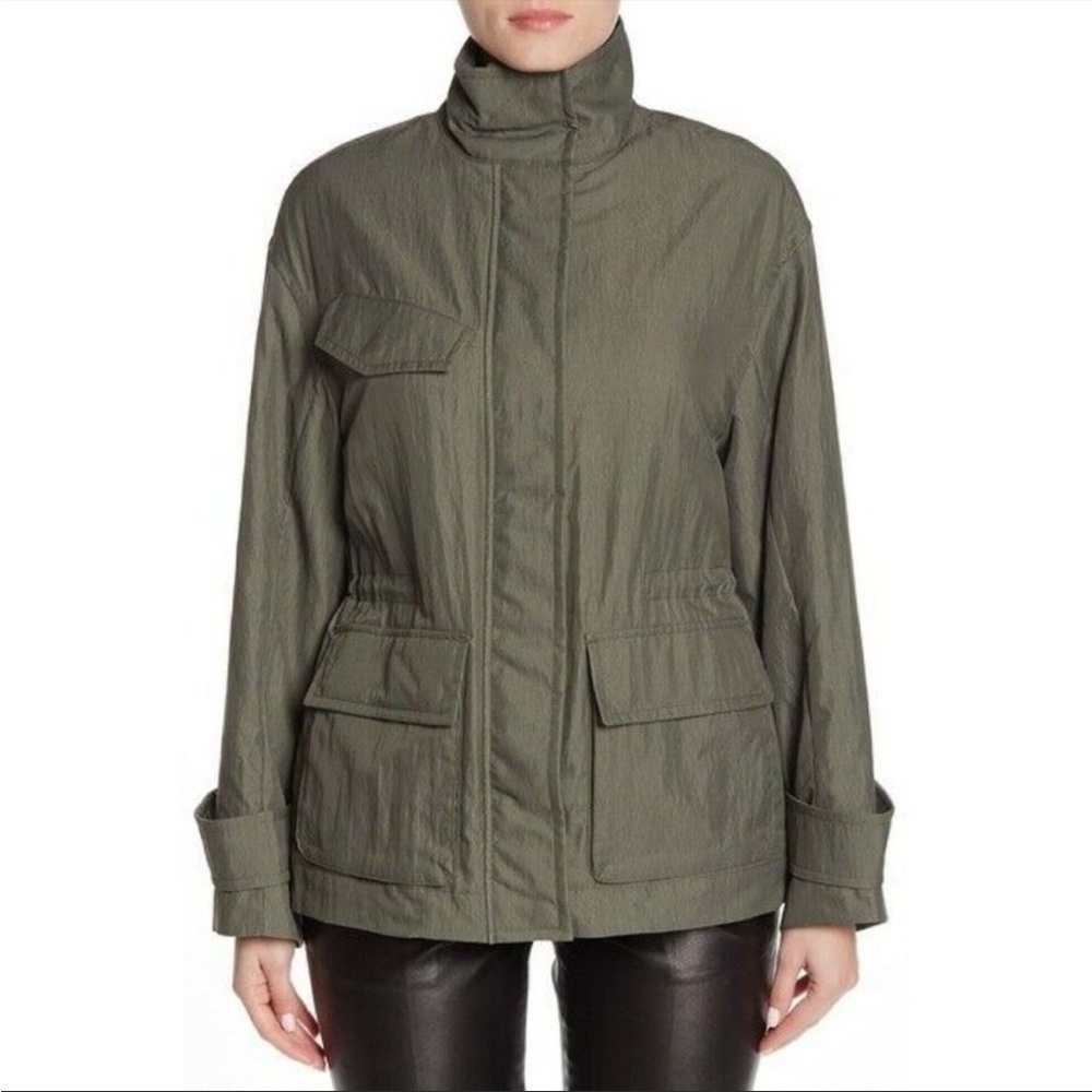 VINCE Tailored Anorak Jacket Military Utilitarian Pockets Size XS